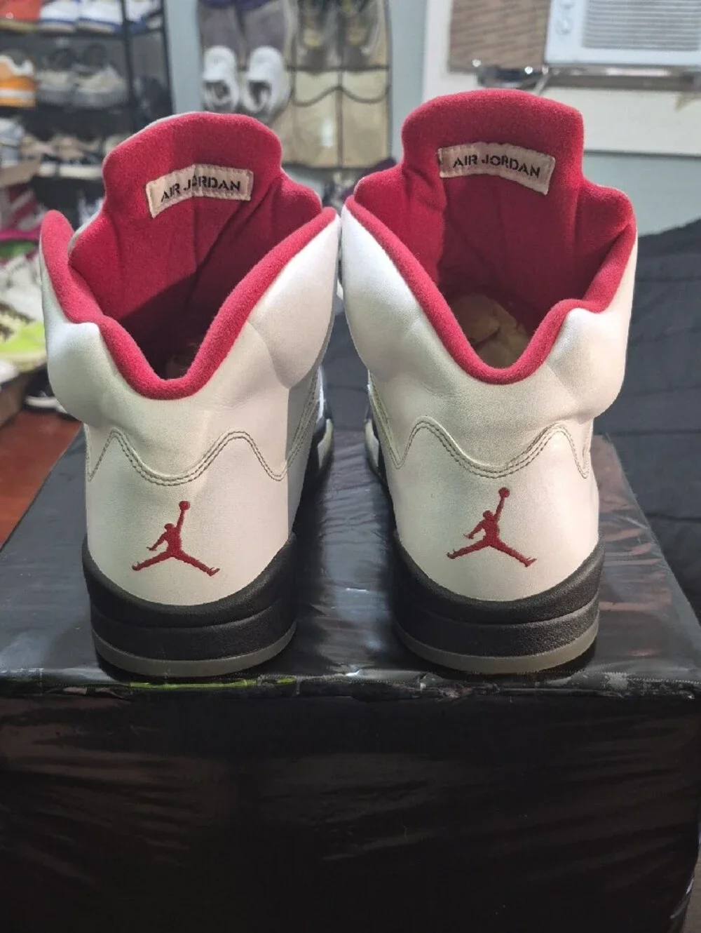 SAMPLE Air Jordan 5 Retro 'Fire Red' (2013) Mens 14 EUC